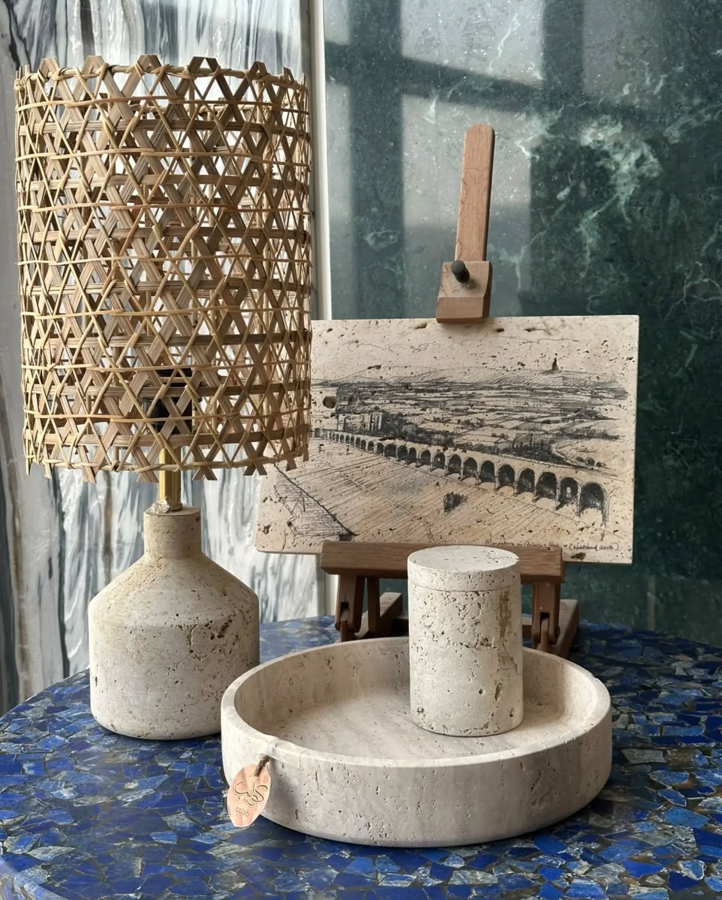 An intricate play of weaving, natural materials, and contrasting textures.

Natural rattan and the earthy character of travertine by @stoneworldaccessories come together in a collection that celebrates material in its most honest form.

Discover the collection and explore the beauty of natural materials, thoughtful details, and timeless design. @colabcurates
Curated by @moyena_architect

Accessories @stoneworldinsta

#tablelamp #rattan #HandmadeDesign #stoneworld #travertine