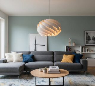 A counter top moment - reimagined. 

A sculptural pendant light casually phitographed on counter top, visualised in an AI-created interior to show scale, mood, and warmth in a real-space context.

With its flowing, interlaced form, this pendant creates a soft glow. Designed to complement, not compete.

#interiordesign
#hanginglight
#interiorlighting #pendantlights